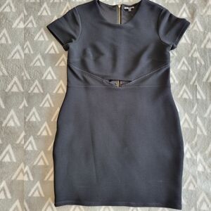 Express Black Cut-Out Mini Dress